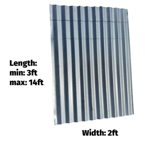 corrugated panel 2ft wide 14max for sale tampa